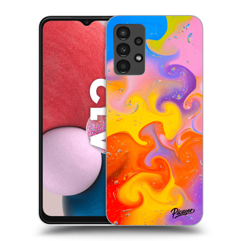Picasee silikónový prehľadný obal pre Samsung Galaxy A13 4G A135 - Bubbles