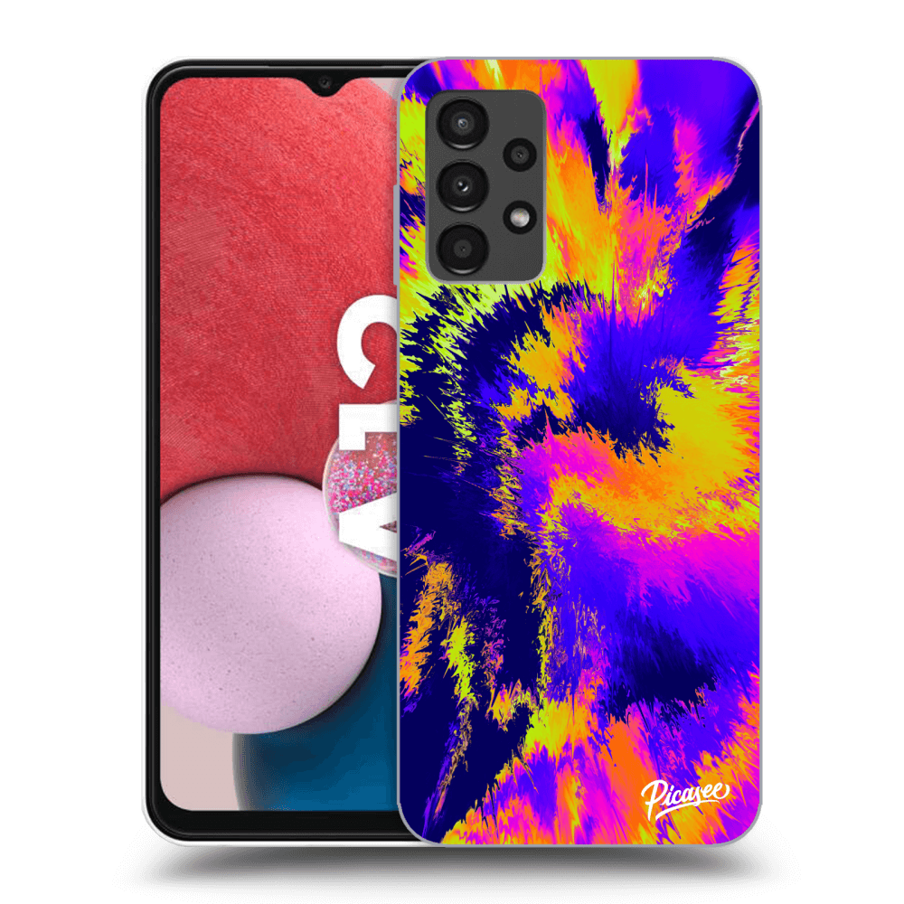 Picasee silikónový čierny obal pre Samsung Galaxy A13 4G A135 - Burn