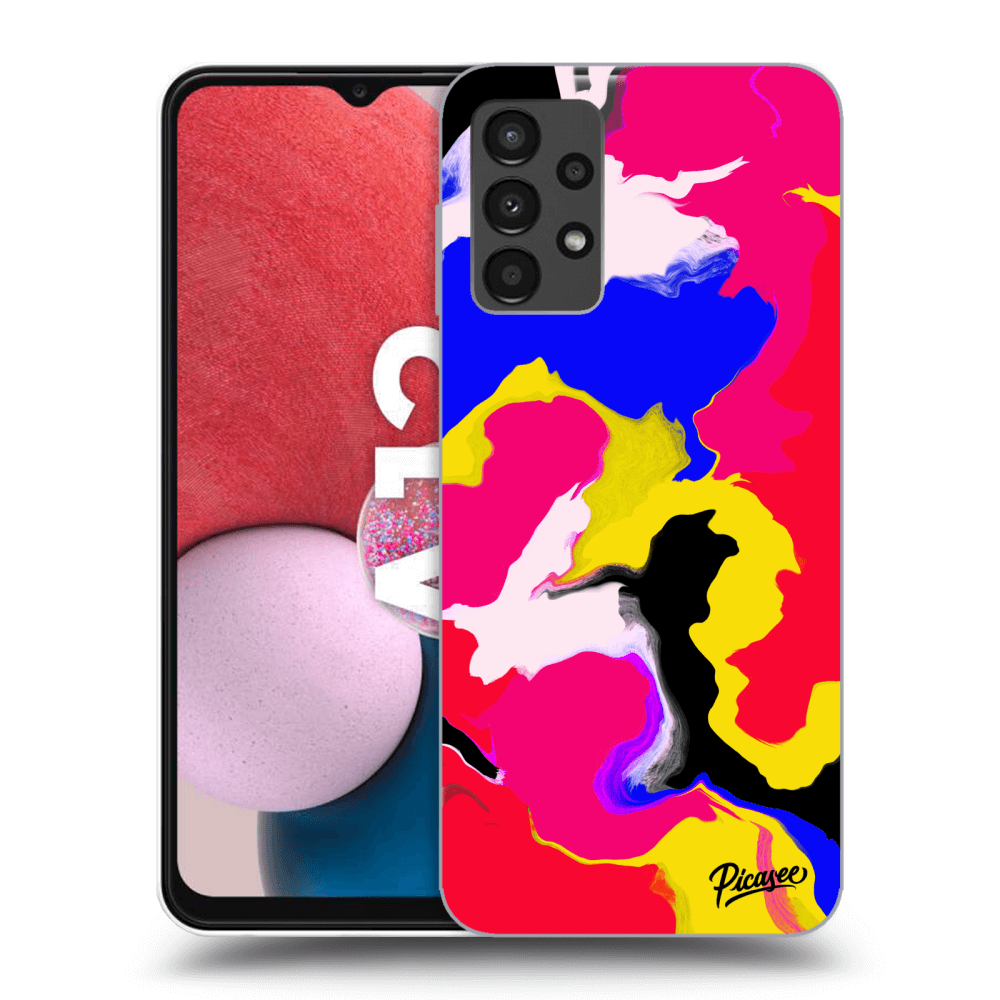 Picasee silikónový čierny obal pre Samsung Galaxy A13 4G A135 - Watercolor