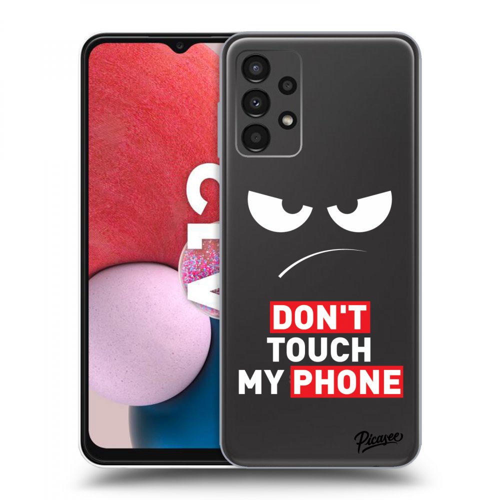 Picasee silikónový prehľadný obal pre Samsung Galaxy A13 4G A135 - Angry Eyes - Transparent