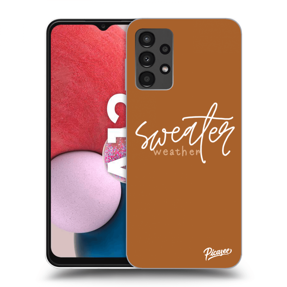 Picasee silikónový prehľadný obal pre Samsung Galaxy A13 4G A135 - Sweater weather