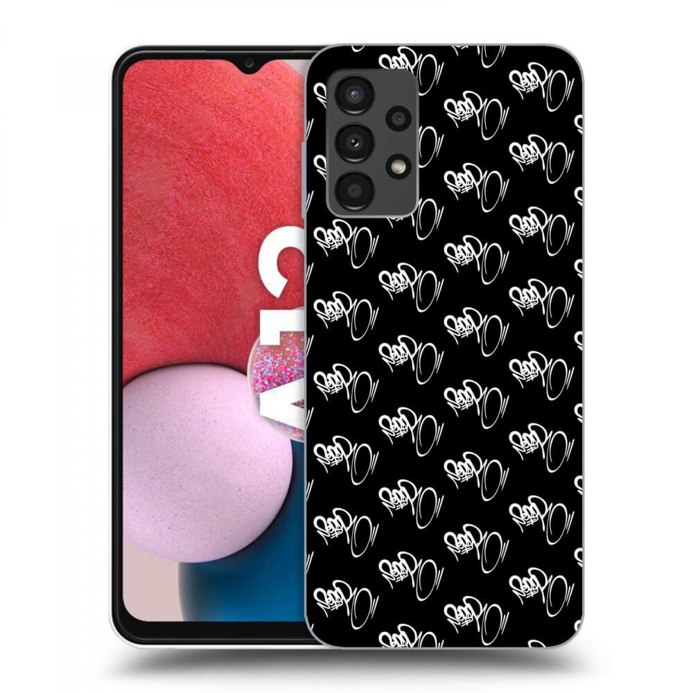Picasee silikónový čierny obal pre Samsung Galaxy A13 4G A135 - Separ - White On Black
