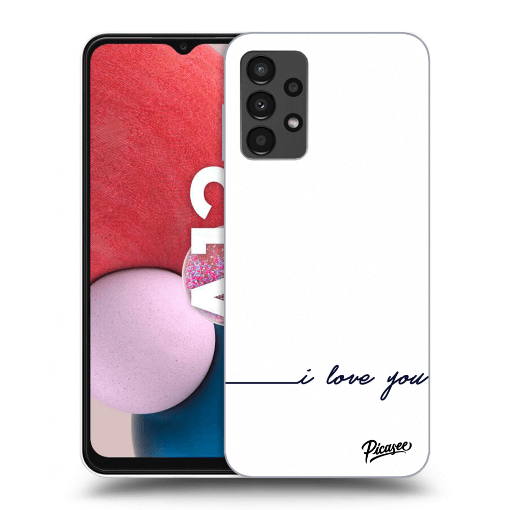 Picasee silikónový prehľadný obal pre Samsung Galaxy A13 4G A135 - Milujem ťa