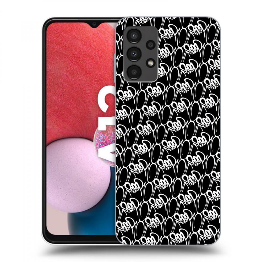 Picasee silikónový čierny obal pre Samsung Galaxy A13 4G A135 - Separ - White On Black 2