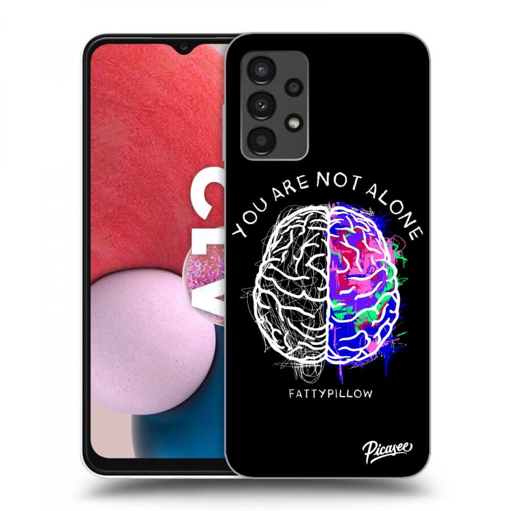 Picasee silikónový prehľadný obal pre Samsung Galaxy A13 4G A135 - Brain - White