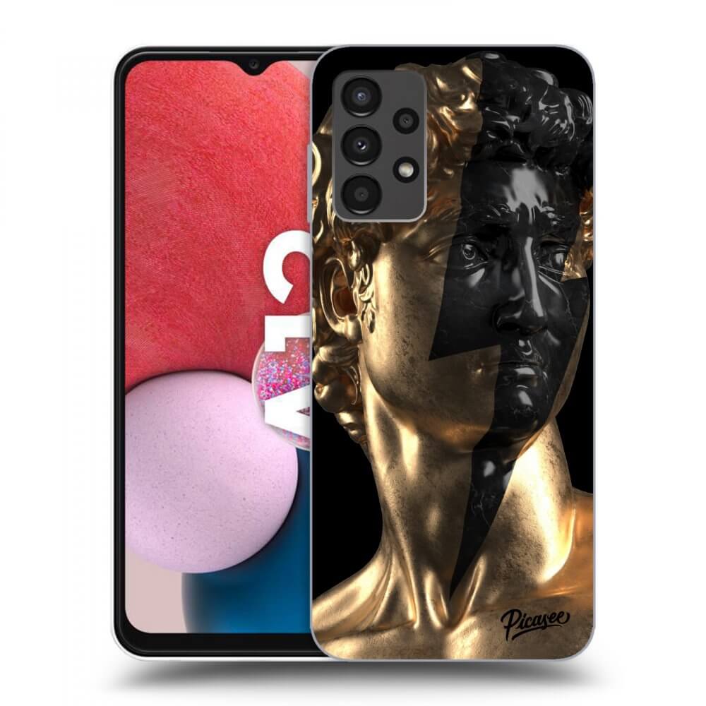 Picasee silikónový čierny obal pre Samsung Galaxy A13 4G A135 - Wildfire - Gold