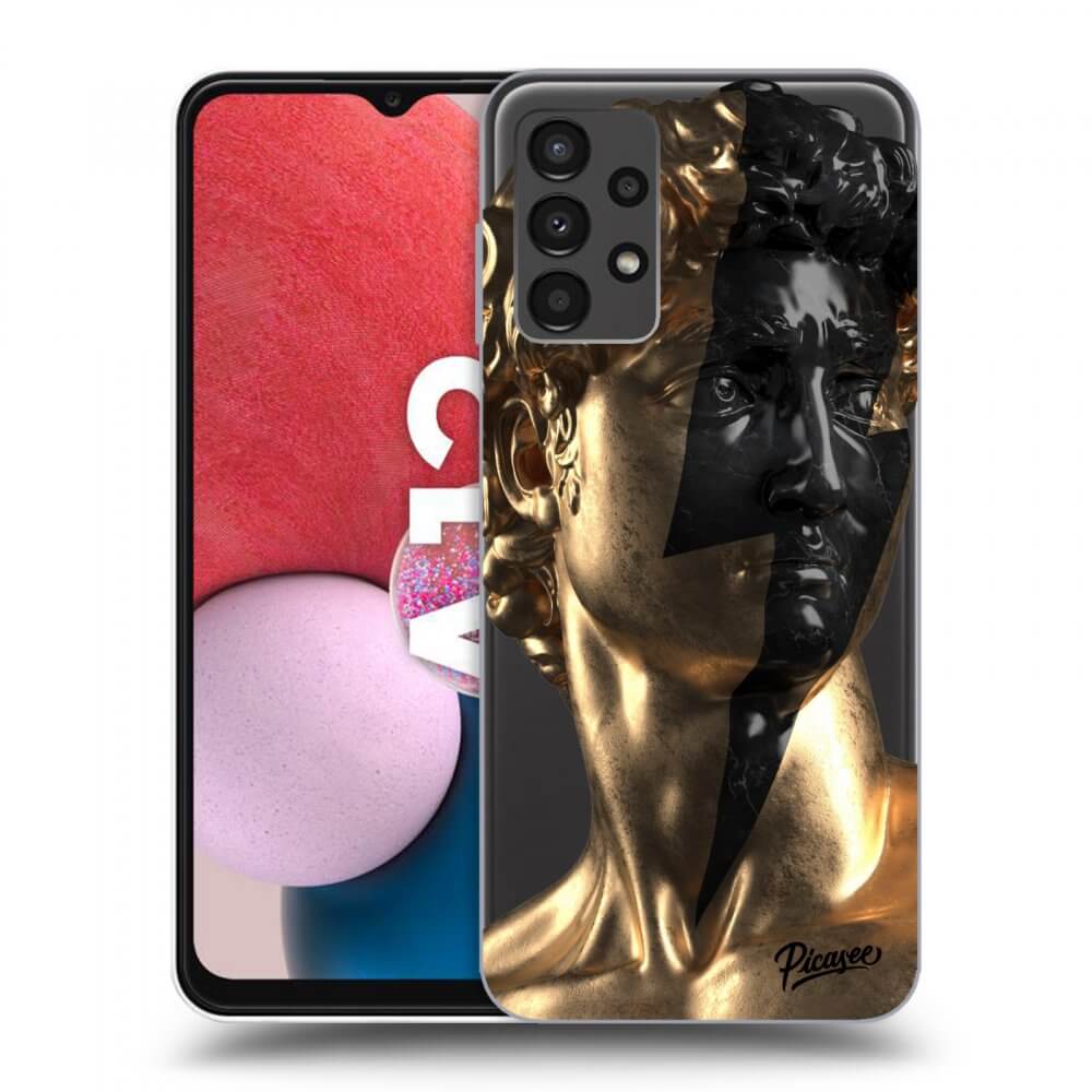 Picasee silikónový prehľadný obal pre Samsung Galaxy A13 4G A135 - Wildfire - Gold