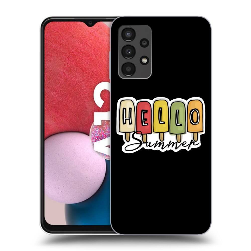 Picasee silikónový čierny obal pre Samsung Galaxy A13 4G A135 - Ice Cream