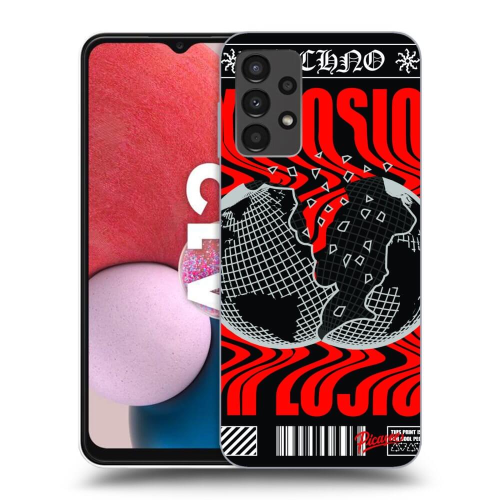 Picasee silikónový čierny obal pre Samsung Galaxy A13 4G A135 - EXPLOSION
