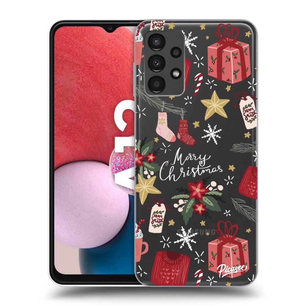Picasee silikónový prehľadný obal pre Samsung Galaxy A13 4G A135 - Christmas