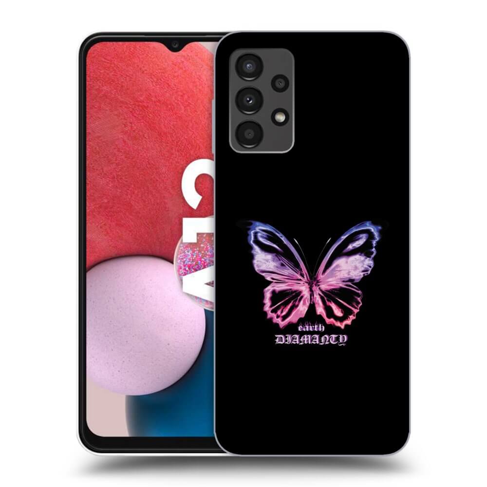 Picasee silikónový prehľadný obal pre Samsung Galaxy A13 4G A135 - Diamanty Purple