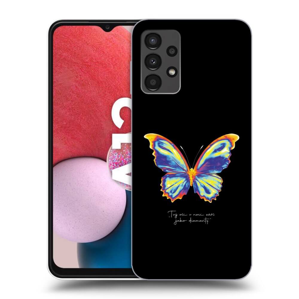 Picasee silikónový prehľadný obal pre Samsung Galaxy A13 4G A135 - Diamanty Black