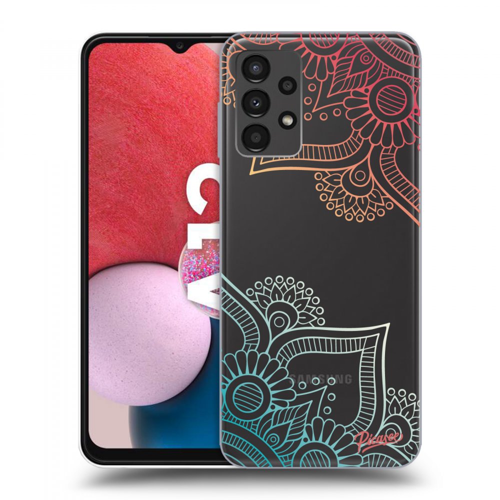 Picasee silikónový prehľadný obal pre Samsung Galaxy A13 4G A135 - Kvetinový vzor