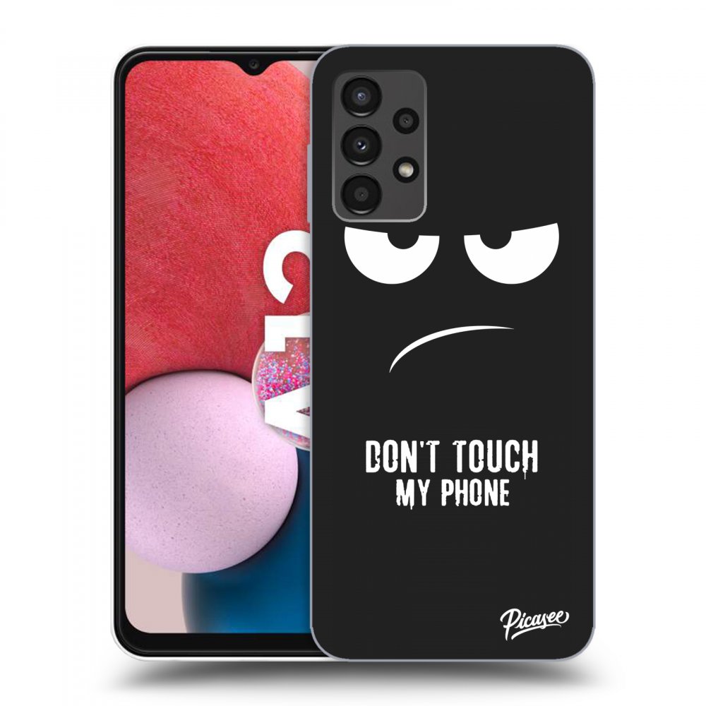 Picasee silikónový čierny obal pre Samsung Galaxy A13 4G A135 - Nesiahajte mi na telefón