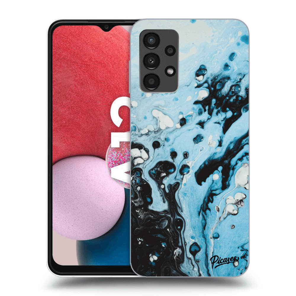 Picasee silikónový prehľadný obal pre Samsung Galaxy A13 4G A135 - Organic blue