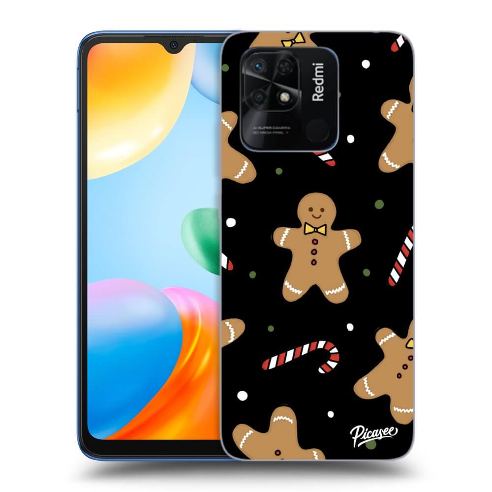 Picasee silikónový čierny obal pre Xiaomi Redmi 10C - Gingerbread