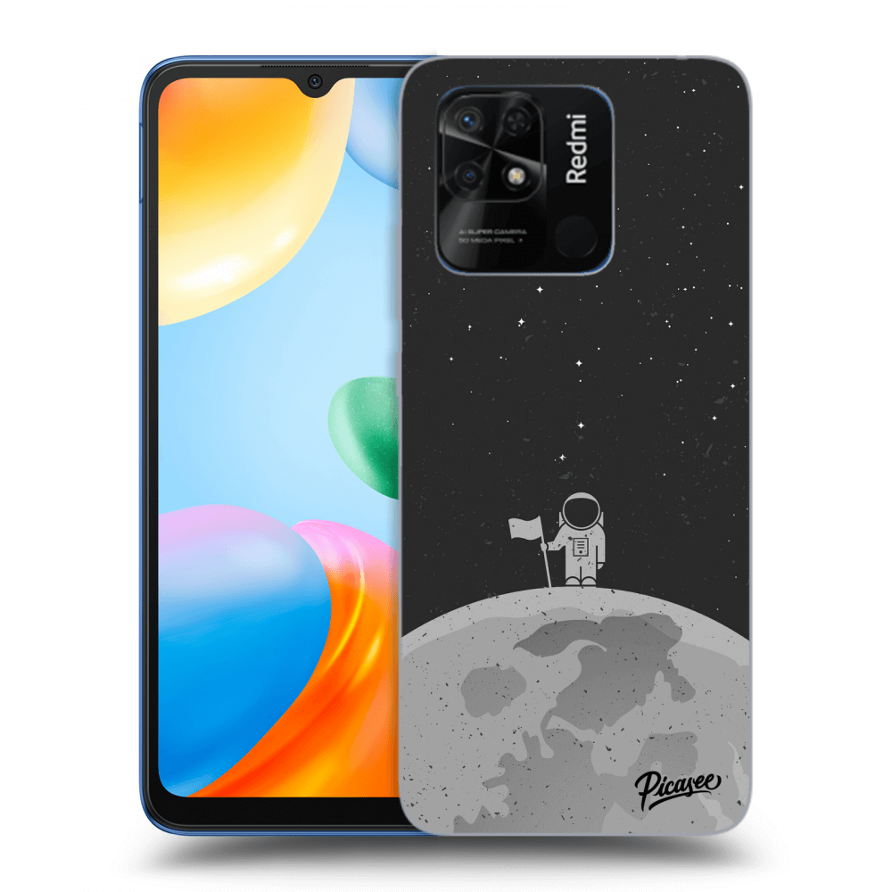Picasee silikónový čierny obal pre Xiaomi Redmi 10C - Astronaut