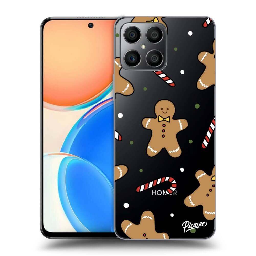 Picasee silikónový prehľadný obal pre Honor X8 4G - Gingerbread