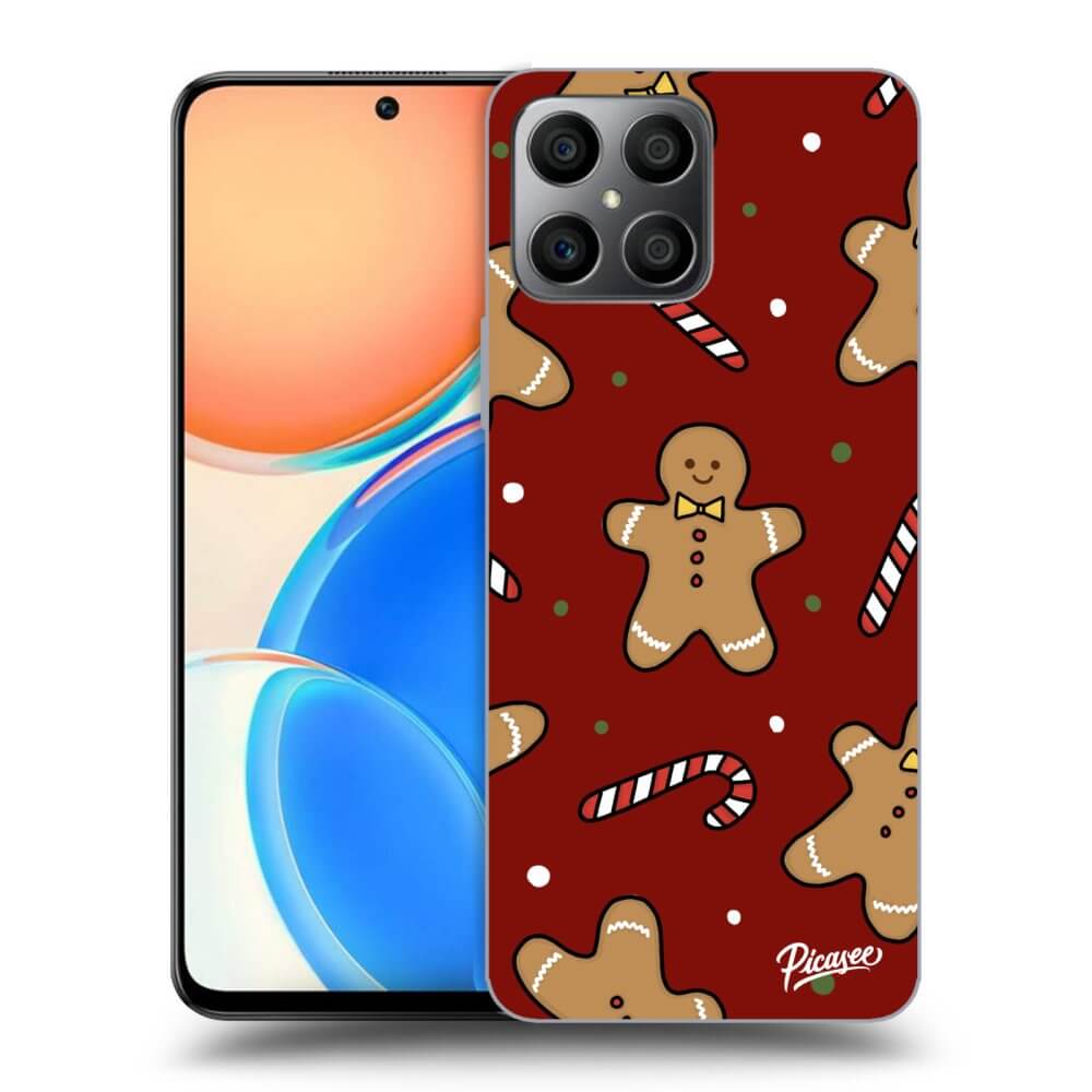 Picasee silikónový prehľadný obal pre Honor X8 4G - Gingerbread 2