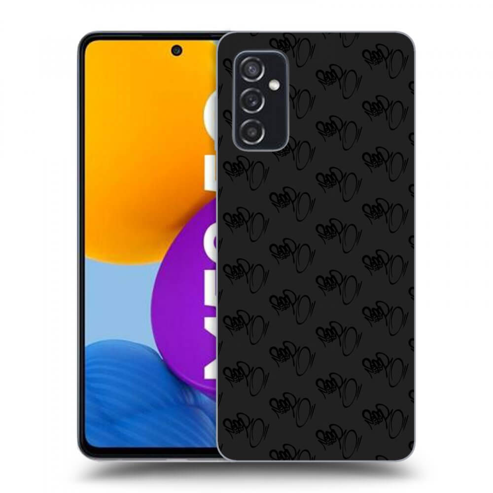 Picasee silikónový čierny obal pre Samsung Galaxy M52 5G - Separ - Black On Black 1