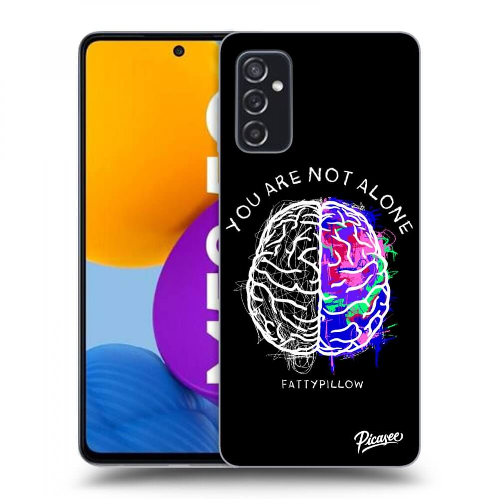 Picasee silikónový prehľadný obal pre Samsung Galaxy M52 5G - Brain - White