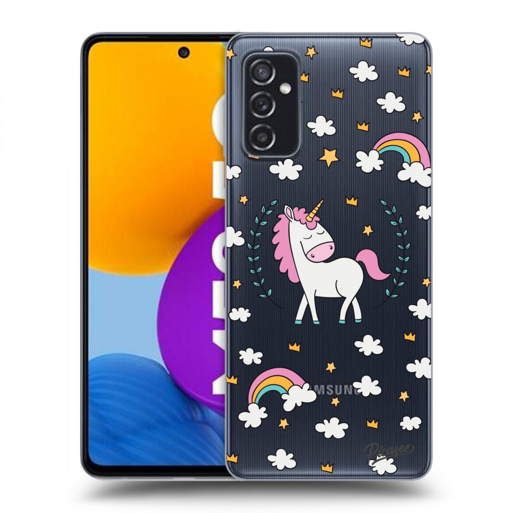 Picasee silikónový prehľadný obal pre Samsung Galaxy M52 5G - Unicorn star heaven
