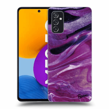 Obal pre Samsung Galaxy M52 5G - Purple glitter