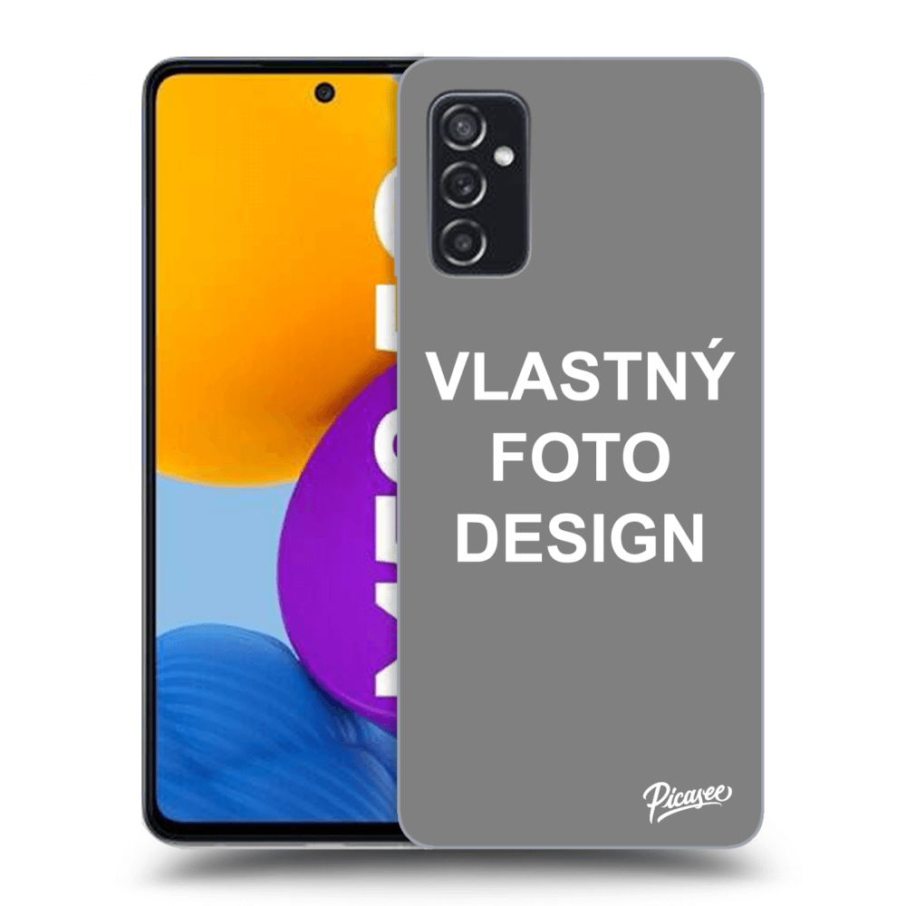 Picasee silikónový prehľadný obal pre Samsung Galaxy M52 5G - Vlastný fotka/motiv