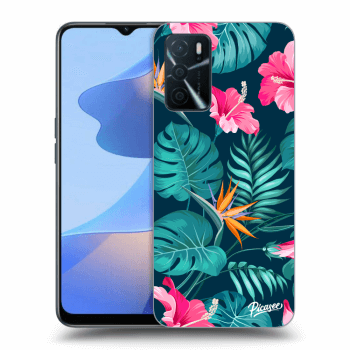 Obal pre OPPO A16 - Pink Monstera