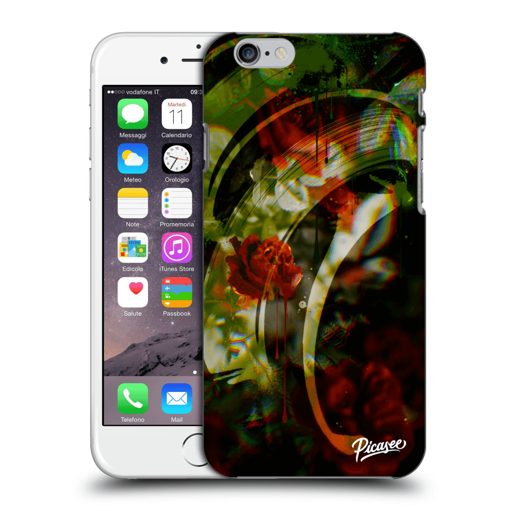 Picasee silikónový prehľadný obal pre Apple iPhone 6/6S - Roses color