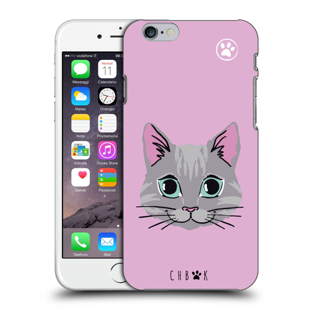 Picasee silikónový prehľadný obal pre Apple iPhone 6/6S - Chybí mi kočky - Růžová