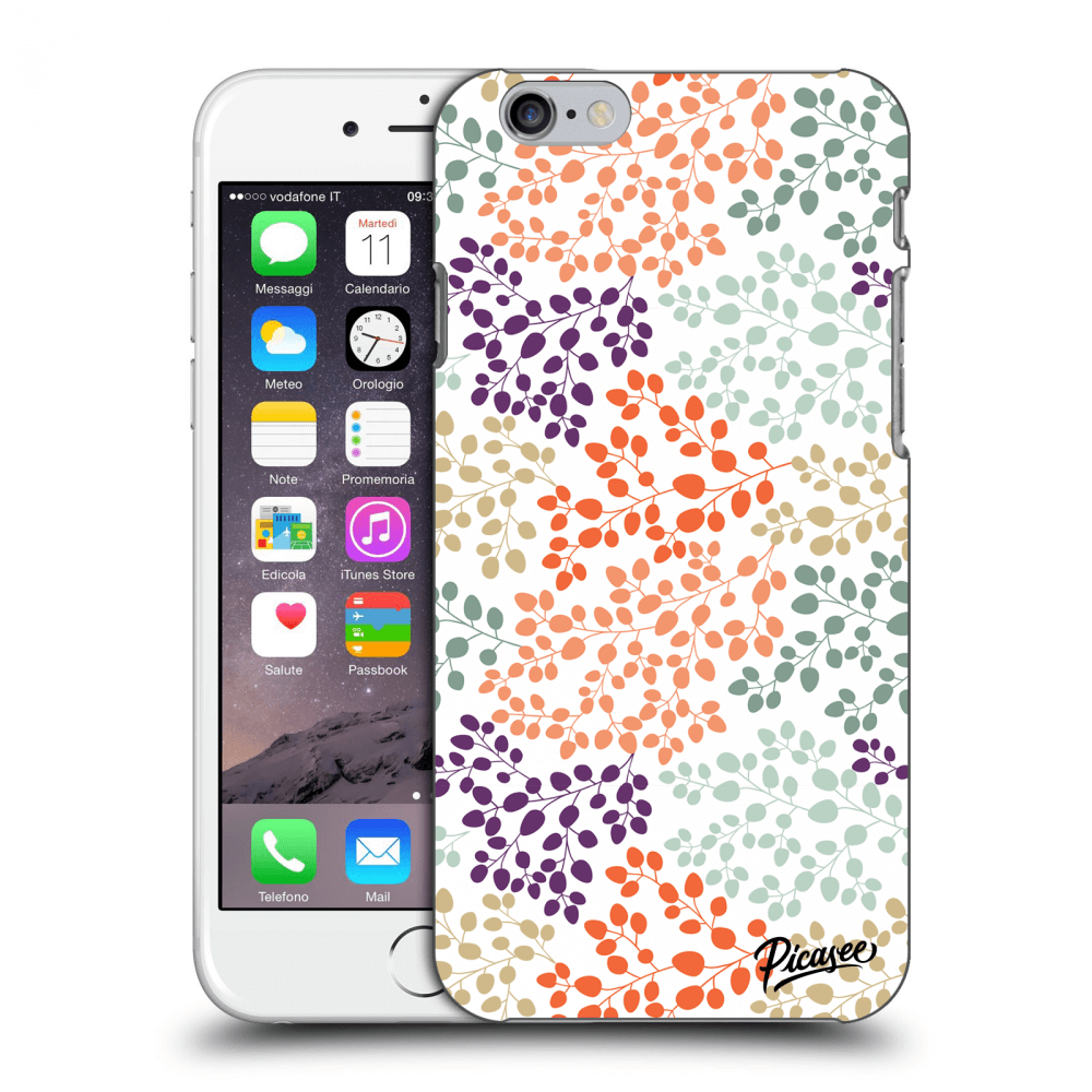 Picasee silikónový prehľadný obal pre Apple iPhone 6/6S - Leaves 2