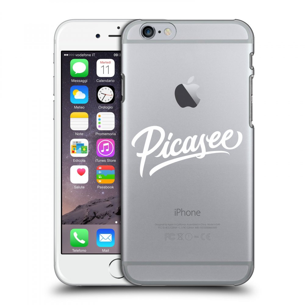 Picasee silikónový prehľadný obal pre Apple iPhone 6/6S - Picasee - White