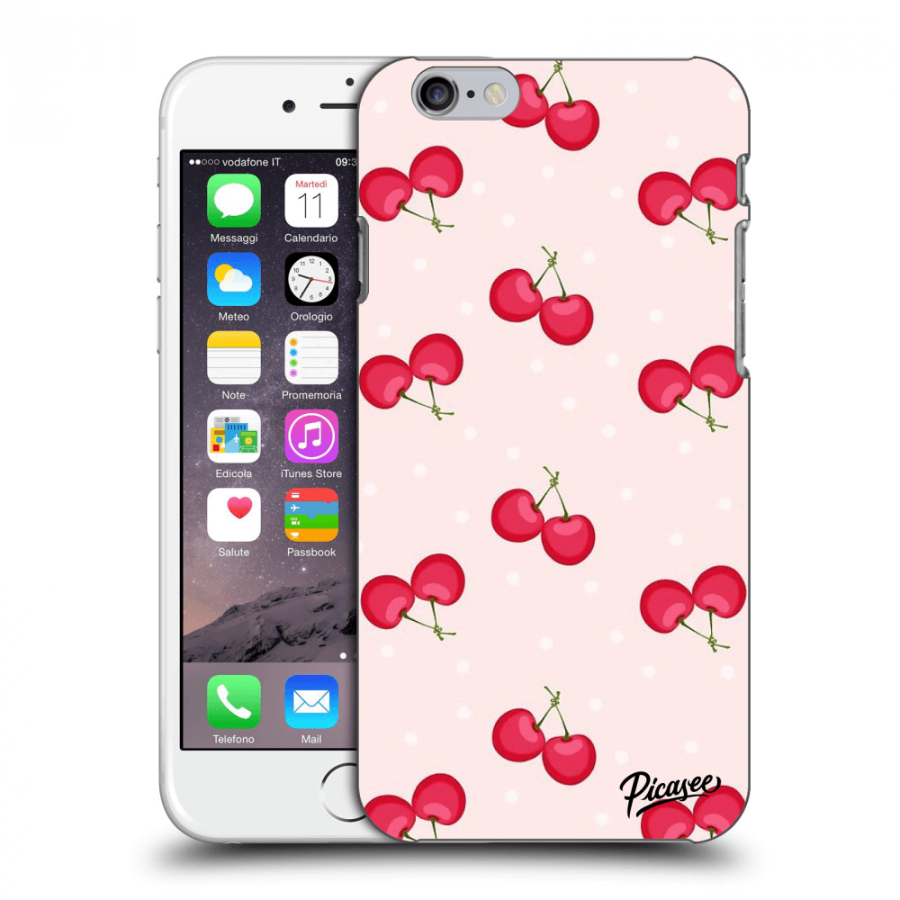 Picasee plastový prehľadný obal pre Apple iPhone 6/6S - Cherries