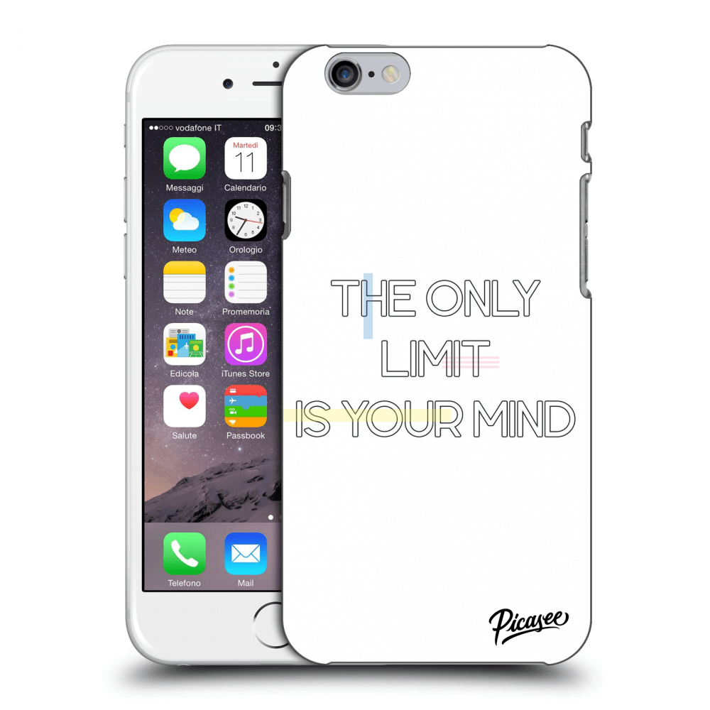 Picasee silikónový prehľadný obal pre Apple iPhone 6/6S - The only limit is your mind