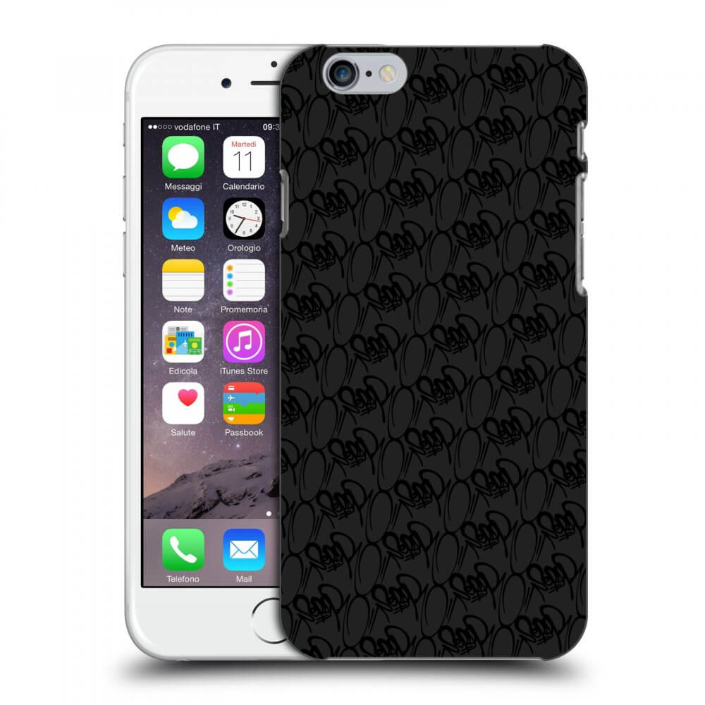 Picasee silikónový čierny obal pre Apple iPhone 6/6S - Separ - Black On Black 2