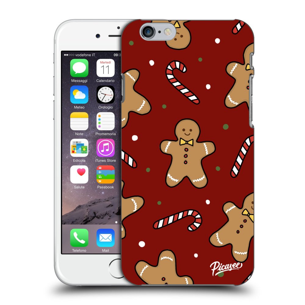 Picasee silikónový prehľadný obal pre Apple iPhone 6/6S - Gingerbread 2