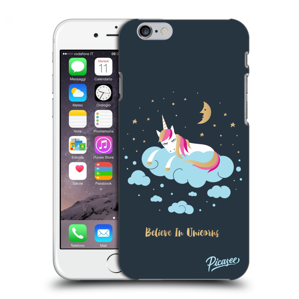 Picasee silikónový prehľadný obal pre Apple iPhone 6/6S - Believe In Unicorns