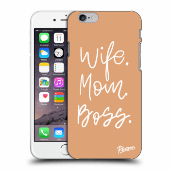 Picasee silikónový prehľadný obal pre Apple iPhone 6/6S - Boss Mama