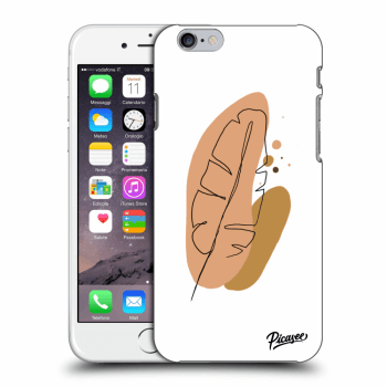 Picasee silikónový prehľadný obal pre Apple iPhone 6/6S - Feather brown