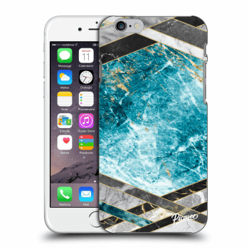 Picasee silikónový prehľadný obal pre Apple iPhone 6/6S - Blue geometry