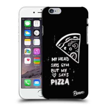 Picasee silikónový prehľadný obal pre Apple iPhone 6/6S - Pizza