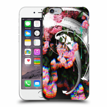 Picasee silikónový prehľadný obal pre Apple iPhone 6/6S - Rosebush white