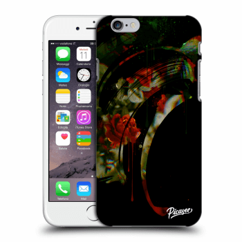 Picasee silikónový prehľadný obal pre Apple iPhone 6/6S - Roses black