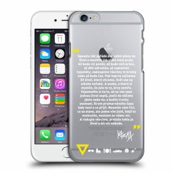 Picasee silikónový prehľadný obal pre Apple iPhone 6/6S - Kazma - BUĎTE TROCHU YESMANI
