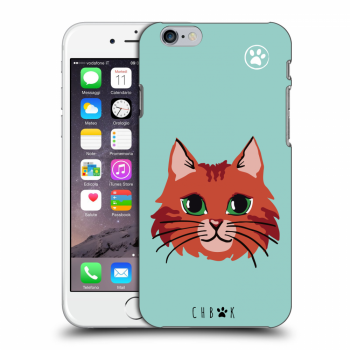Picasee silikónový prehľadný obal pre Apple iPhone 6/6S - Chybí mi kočky - Zelená