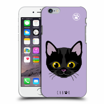 Picasee silikónový prehľadný obal pre Apple iPhone 6/6S - Chybí mi kočky - Fialová