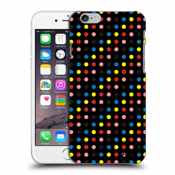 Picasee silikónový čierny obal pre Apple iPhone 6/6S - Colorful dots