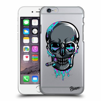 Picasee silikónový prehľadný obal pre Apple iPhone 6/6S - EARTH - Lebka 3.0
