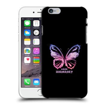Picasee silikónový čierny obal pre Apple iPhone 6/6S - Diamanty Purple